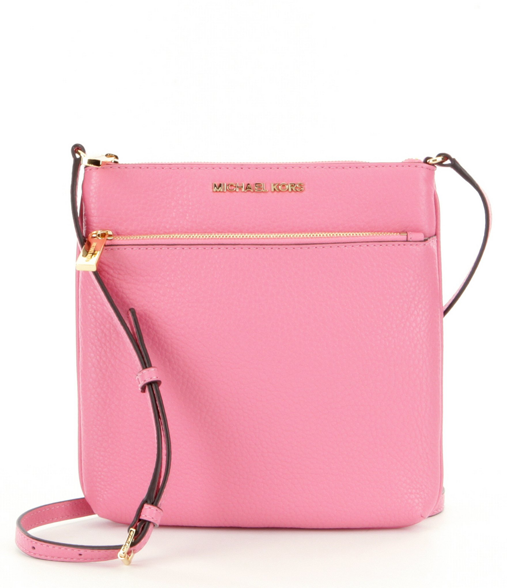 Michael michael kors Riley Small Flat Crossbody Bag in Pink (Misty